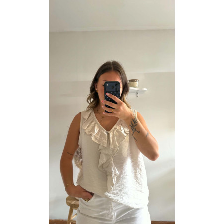 Top Léa beige