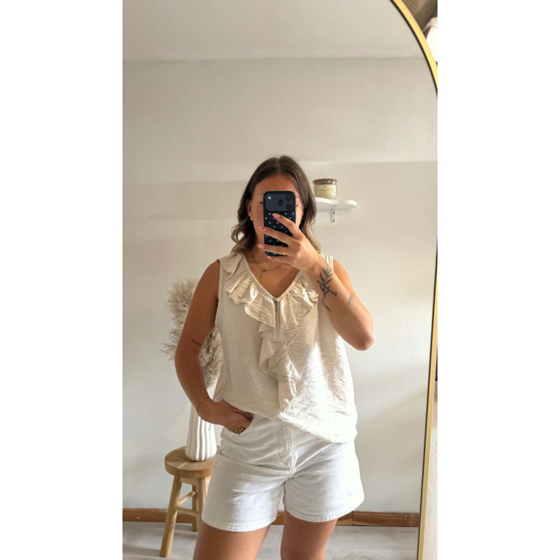 Top Léa beige