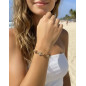 Bracelet Riviera marron