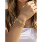 Bracelet Riviera jaune et bleu