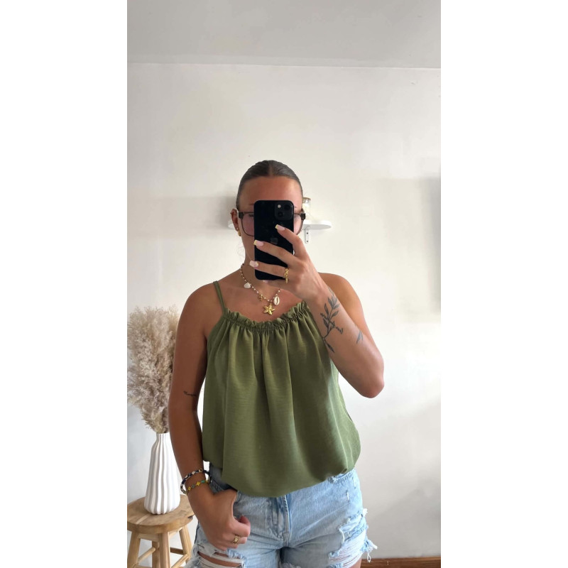 Top Lina kaki Top Lina kaki