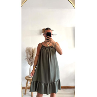Robe Lina kaki