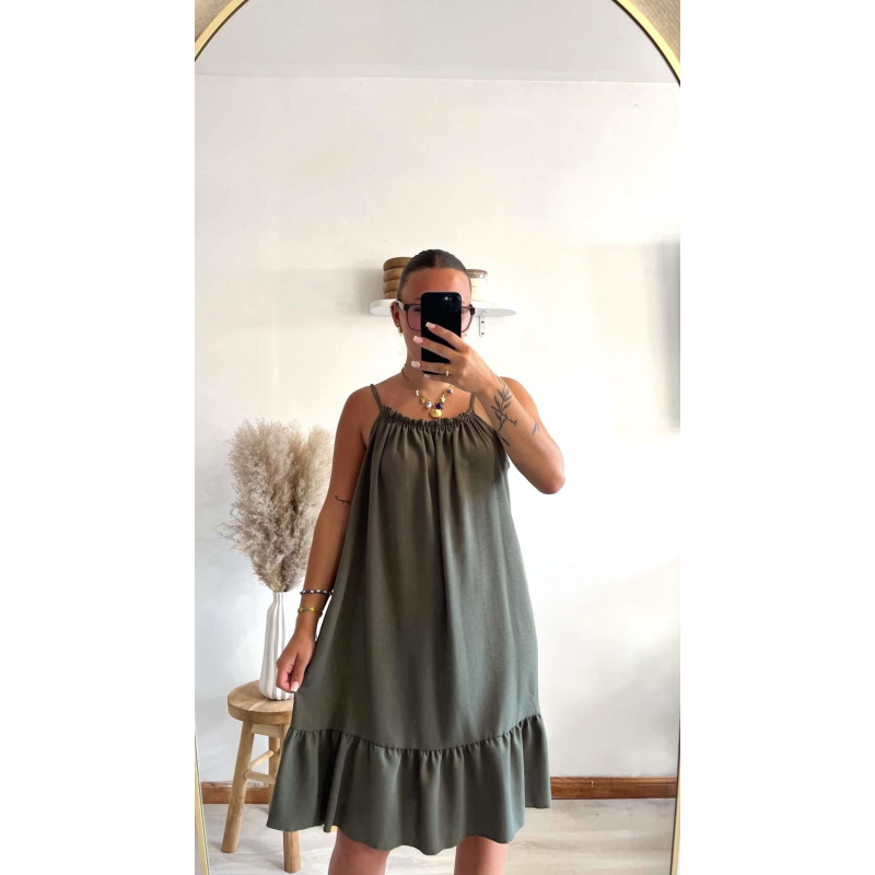 Robe Lina kaki