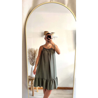 Robe Lina kaki