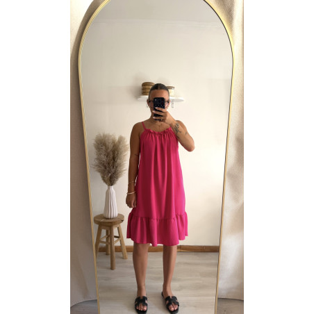 Robe Lina fushia