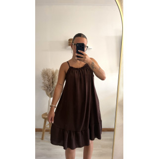 Robe Lina marron