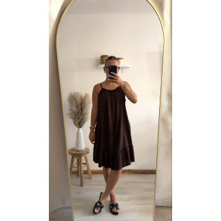 Robe Lina marron