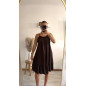 Robe Lina marron