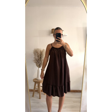 Robe Lina marron