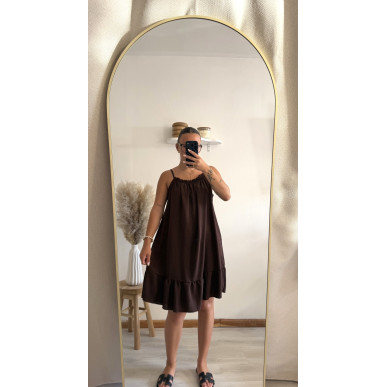Robe Lina marron