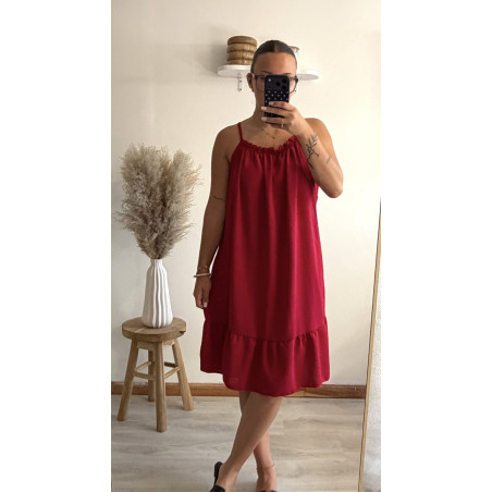 Robe Lina bordeaux