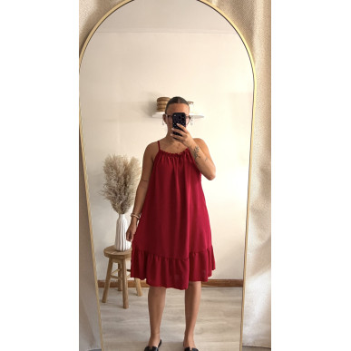Robe Lina bordeaux