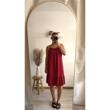 Robe Lina bordeaux