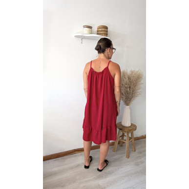 Robe Lina bordeaux