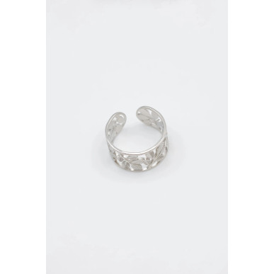 Bague Flora argenté