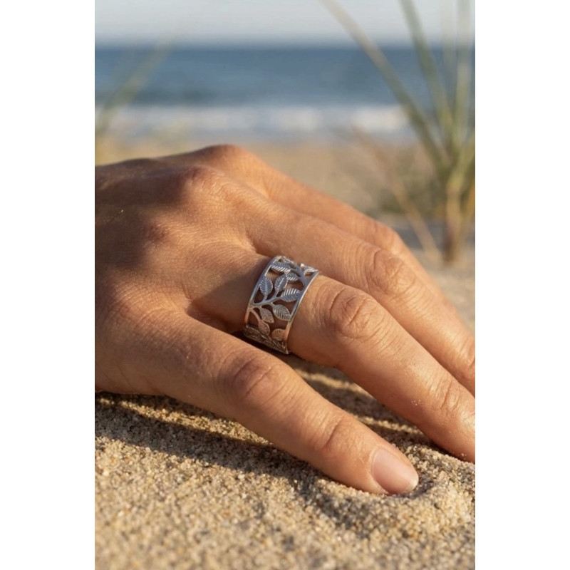 Bague Flora argenté