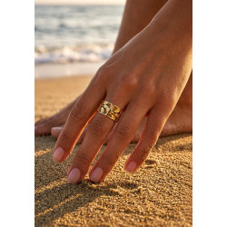 Bague Flora doré