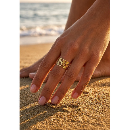 Bague Flora doré