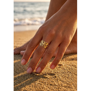 Bague Flora doré