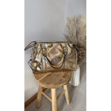 Sac Lisa doré grand format