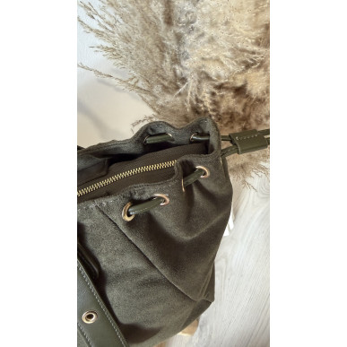 Sac Margot Kaki en suèdine