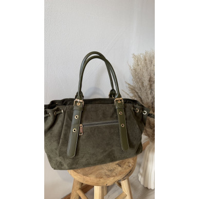 Sac Margot Kaki en suèdine