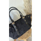 Sac Margot noir en suèdine Sac Margot noir en suèdine
