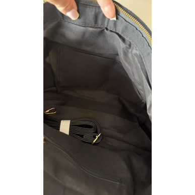 Sac Margot noir en suèdine