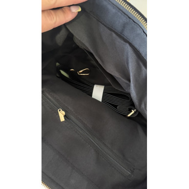 Sac Margot noir en suèdine