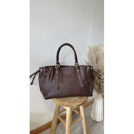 Sac Margot similicuir marron