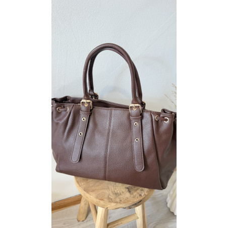 Sac Margot similicuir marron