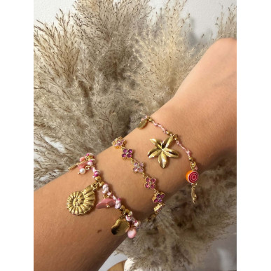 Bracelet Jeanne rose