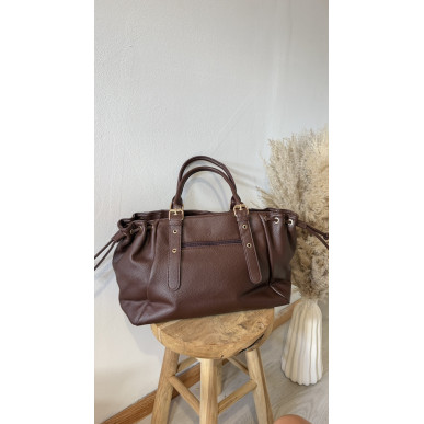 Sac Margot similicuir marron