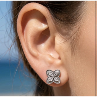 Boucles d’oreilles Malia argenté