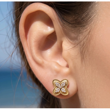 Boucles d’oreilles Malia doré