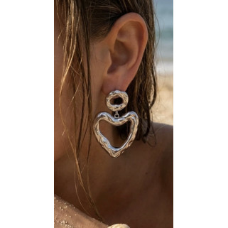 Boucles d’oreilles Charlène argenté