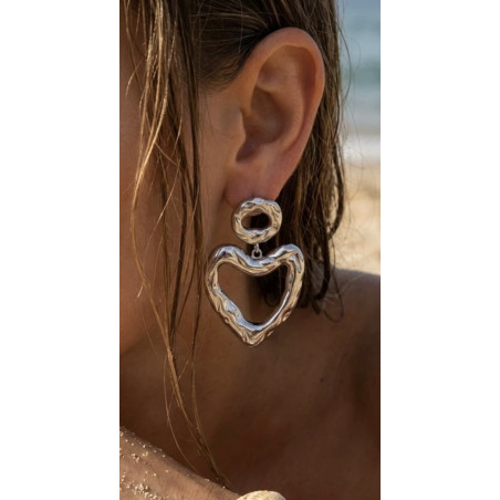 Boucles d’oreilles Charlène argenté