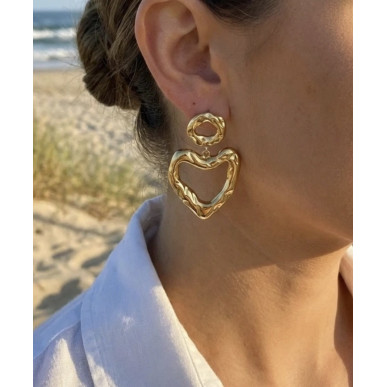 Boucles d’oreilles Charlène doré