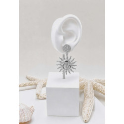 Boucles d’oreilles Solène argenté