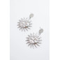 Boucles d’oreilles Solène argenté