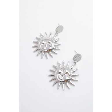Boucles d’oreilles Solène argenté