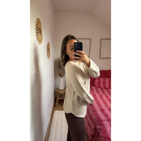 Pull Amalia beige