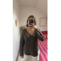 Pull Jeanne marron