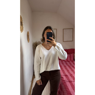 Pull Jeanne écru