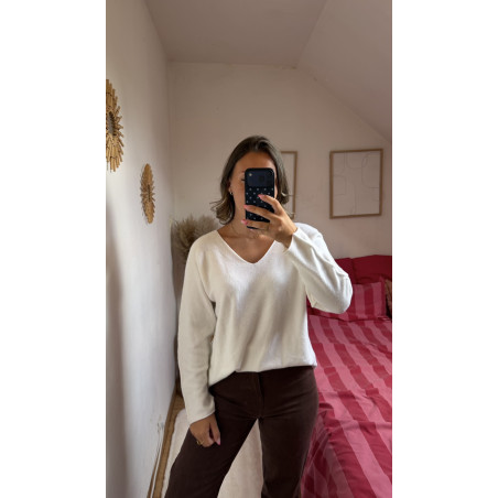 Pull Jeanne écru