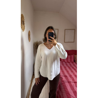 Pull Jeanne écru