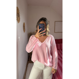 Pull Jeanne rose