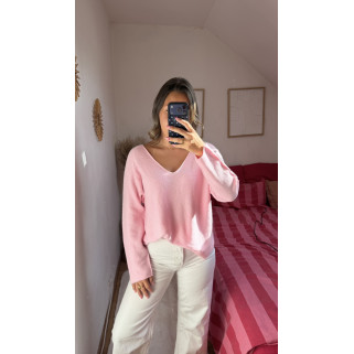 Pull Jeanne rose