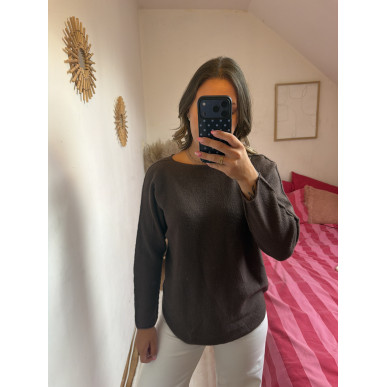Pull Amalia marron