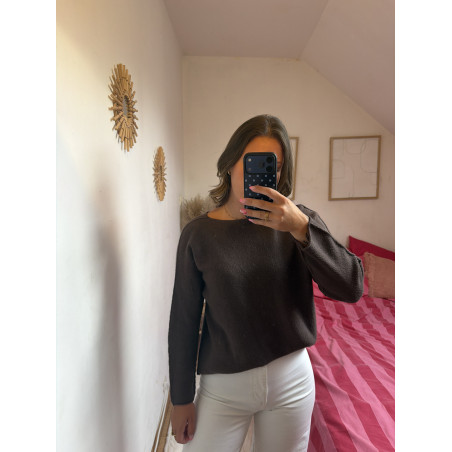Pull Amalia marron